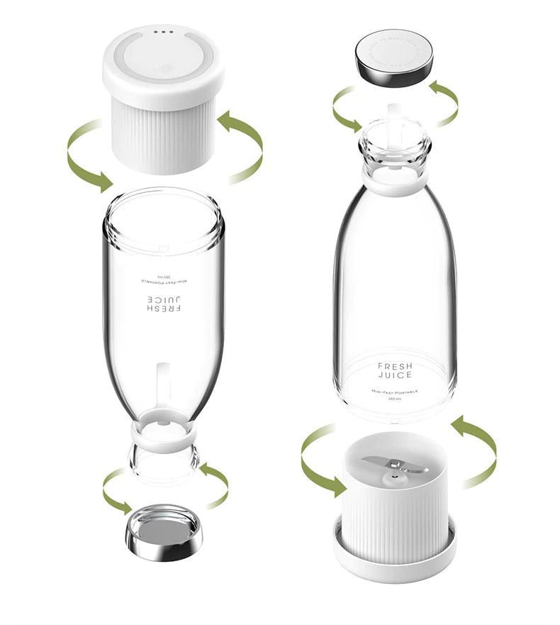 Portable Bottle Blender, Portable Juicers Blender, Usb Mini Fruit Mixers Juicers